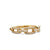 Stax Chain Link Ring in 18K Yellow Gold with Diamonds, 4.5mm