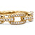 Stax Chain Link Ring in 18K Yellow Gold with Diamonds, 4.5mm