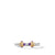 Renaissance Ring in Sterling Silver with Amethyst, 14K Yellow Gold and Diamonds, Size 6