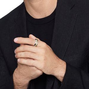 David Yurman The Sculpted Cable Collection Ring in Silver and 18-Karat Yellow Gold (Image 5)