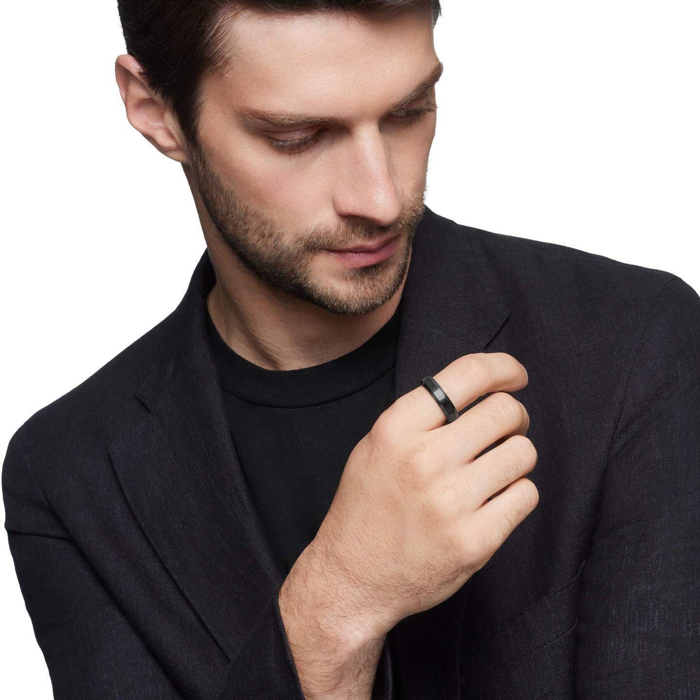 David Yurman The Wedding Collection Ring in Black Titanium (Image 5)