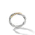 Load image into Gallery viewer, Petite Infinity Band Ring in Sterling Silver with 14K Yellow Gold, Size 5