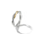 Load image into Gallery viewer, Petite Infinity Band Ring in Sterling Silver with 14K Yellow Gold, Size 5