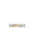 Petite Infinity Band Ring in Sterling Silver with 14K Yellow Gold, Size 8