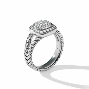 Petite Albion Ring with Pavé Diamonds, Size 7 (Image 2)