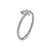 Petite Starburst Ring in Sterling Silver with Diamonds, 7.2mm