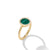 Load image into Gallery viewer, Petite DY Elements Ring in 18K Yellow Gold with Malachite and Pavé Diamonds, Size 7