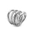 DY Mercer Four Row Ring in Sterling Silver with Diamonds, 13.8mm