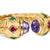 18-karat yellow gold • Amethyst, pink tourmaline, and tsavorites • Ring, 9.9mm