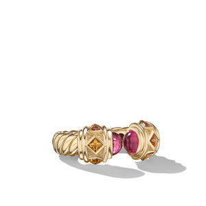 Renaissance Color Ring in 18K Yellow Gold with Rubellite and Citrine