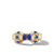 Renaissance Color Ring in 18K Yellow Gold with Lapis and Hampton Blue Topaz