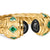 Renaissance Color Ring in 18K Yellow Gold with Black Onyx and Tsavorites, 9.9mm
