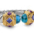 Renaissance Color Ring in Sterling Silver with 14K Yellow Gold, Hampton Blue Topaz, Iolite and Amethyst, 9.9mm