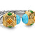 Renaissance Color Ring in Sterling Silver with 14K Yellow Gold, Turquoise, Madeira Citrine and Tsavorites, 9.9mm