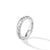 Sculpted Cable Band Ring in 18K White Gold, Size 6