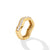 Zig Zag Stax Ring in 18K Yellow Gold with Diamonds, Size 7