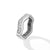 Zig Zag Stax Ring in Sterling Silver with Diamonds, Size 6