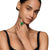 Albion Oval Ring in Sterling Silver with 18K Yellow Gold and Green Onyx, 21mm, Size 7