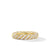 Sculpted Cable Band Ring in 18K Yellow Gold with Diamonds, Size 5