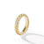 Sculpted Cable Band Ring in 18K Yellow Gold with Diamonds, Size 8