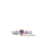 Petite Cable Ring in Sterling Silver with 14K Yellow Gold and Amethyst, 2.8mm
