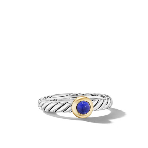 Lapis Lazuli Petite Gold Cable Ring | David Yurman | Fink's Lapis Lazuli Petite Gold Cable Ring | David Yurman | Fink's