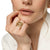 Crossover Trio Six Row Ring in 18K Yellow Gold with Diamonds, 17.5mm, Size 7