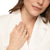 Petite Cable Open Ring in Sterling Silver with 14K Yellow Gold and Turquoise, 3.4mm