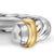 Petite Cable Ring in Sterling Silver with 14K Yellow Gold, 3.4mm