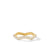 Zig Zag Stax Ring in 18K Yellow Gold with Diamonds, Size 8