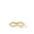 Zig Zag Stax Ring in 18K Yellow Gold with Diamonds, Size 7