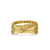 Crossover Trio Three Row Ring in 18K Yellow Gold with Diamonds, 8mm, Size 6