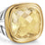 Albion Ring in Sterling Silver with 18K Yellow Gold and Champagne Citrine, 11mm