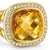 Albion Ring in 18K Yellow Gold with Citrine and Diamonds, 11mm, Size 7