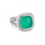 Albion Ring in Sterling Silver with Lagoon Orchid and Diamonds, 11.5mm