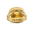Albion Ring in 18K Yellow Gold with Citrine and Diamonds, 15mm, Size 7
