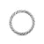 Cable Band Ring in Sterling Silver, 3.4mm, Size 5