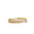 Crossover Two Row Ring in 18K Yellow Gold with Diamonds, 5mm, Size 8
