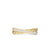 Crossover Two Row Ring in 18K Yellow Gold with Diamonds, 5mm, Size 7