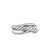 Crossover Two Row Ring in Sterling Silver, 7.4mm