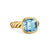 DY Mercer Stone Ring in 18K Yellow Gold with Sky Blue Topaz, 10mm