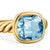 DY Mercer Stone Ring in 18K Yellow Gold with Sky Blue Topaz, 10mm