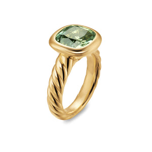 DY Mercer Stone Ring in 18K Yellow Gold with Prasiolite, 10mm
