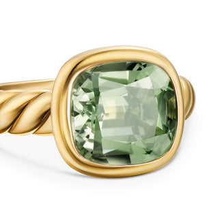 DY Mercer Stone Ring in 18K Yellow Gold with Prasiolite, 10mm