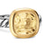 DY Mercer Color Stone Ring in Sterling Silver with 18K Yellow Gold and Champagne Citrine, 10mm