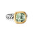 DY Mercer Color Stone Ring in Sterling Silver with 18K Yellow Gold and Prasiolite, 10mm