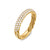 DY Mercer Pavé Band Ring in 18K Yellow Gold with Diamonds, 3.7mm
