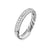 DY Mercer Pavé Band Ring in Sterling Silver with Diamonds, 3.7mm