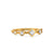 Petite Modern Renaissance Ring in 18K Yellow Gold with Diamonds, 6.4mm