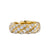 Sculpted Cable Flex Band in 18K Yellow Gold with Diamonds, 7.5mm